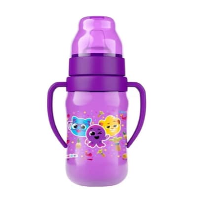 Super Copo transição infantil Treinamento bebê 300ml com Alça e Bico Flexível Bolofofos