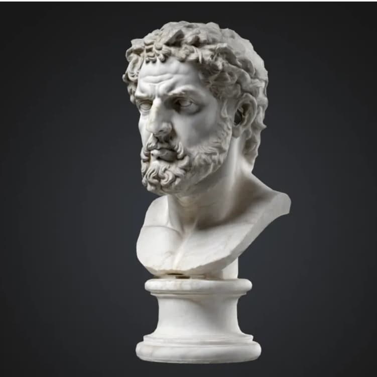 Busto de Zeus (Júpiter) Mitologia Greco Romana - Decoração p/ Casa Quarto Prateleiras etc