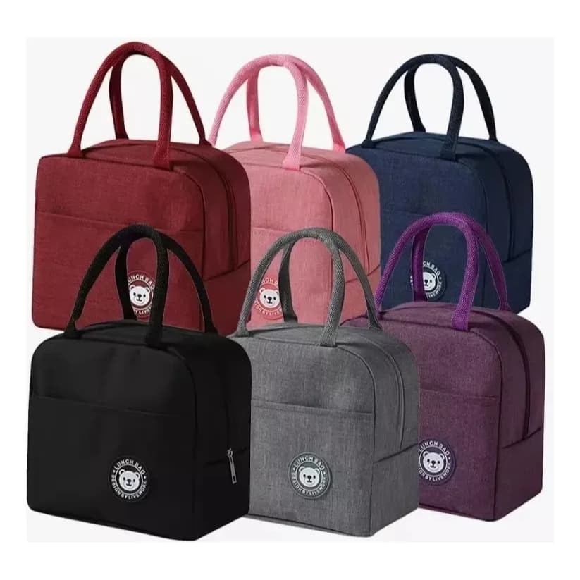 Bolsa Térmica Porta Marmita Lanche Bebidas Unissex Mamadeira Cores