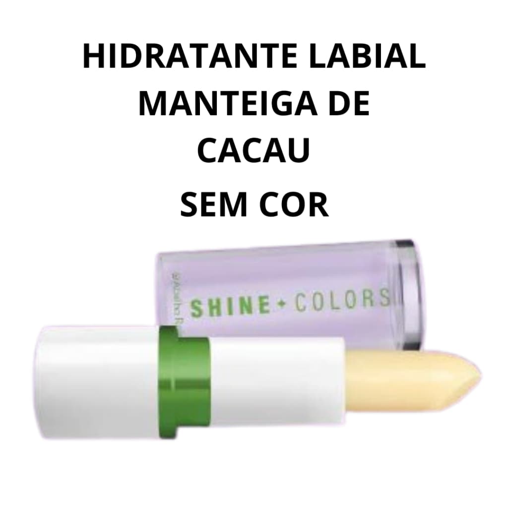 Hidratante labial sem cor manteiga de cacau 4g Abelha Raiha