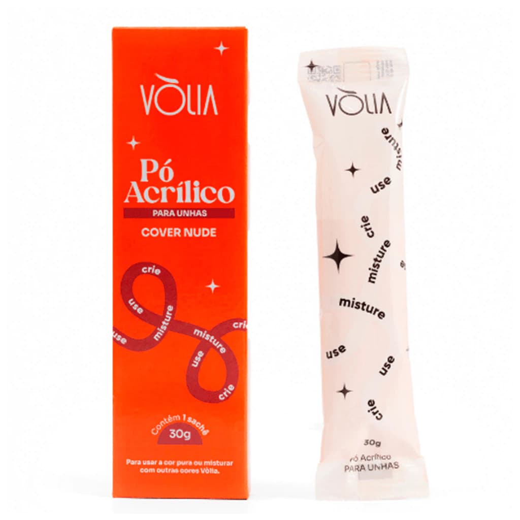 Pó Acrílico Volia Para Unhas 30g Cover Nude