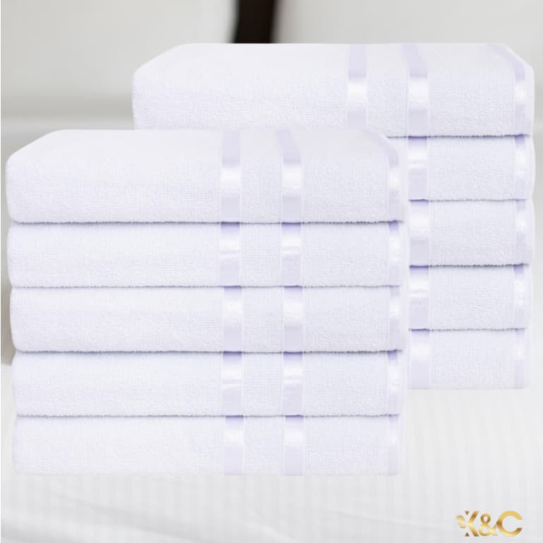 Kit 5 Toalhas De Banho Hotel, Pousada, Hostel 100% Algodão - Linha Lyra