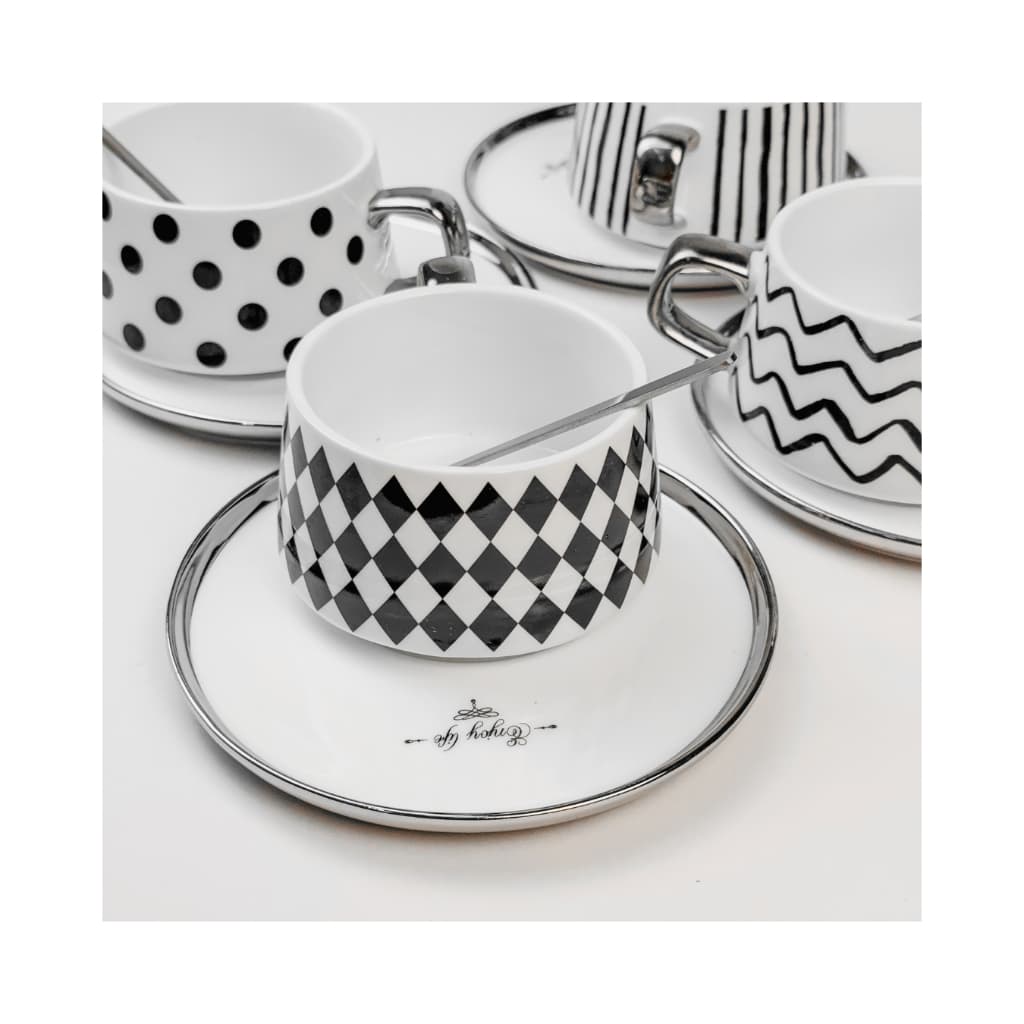 Kit de Xícara Café Chá + Pires e Colher 230ml