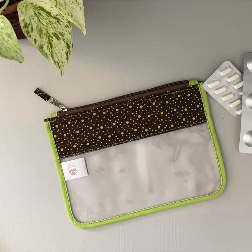 Necessaire Farmacinha Maquiagem Porta Remédio Organizador de Bolsa Multiuso