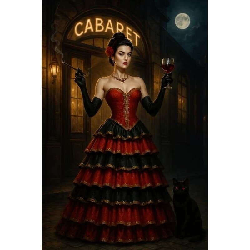 Quadro DECORATIVO Pomba Gira Sete Saias Umbanda e CANDOMBLEativa MDF (pomba gira, pombogira, Pombagira)
