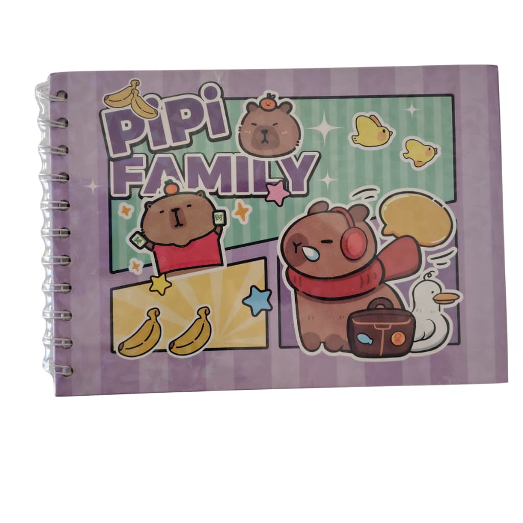 Livro de Colorir com Apontador – Capivara Astronauta – Capa Dura com Espiral