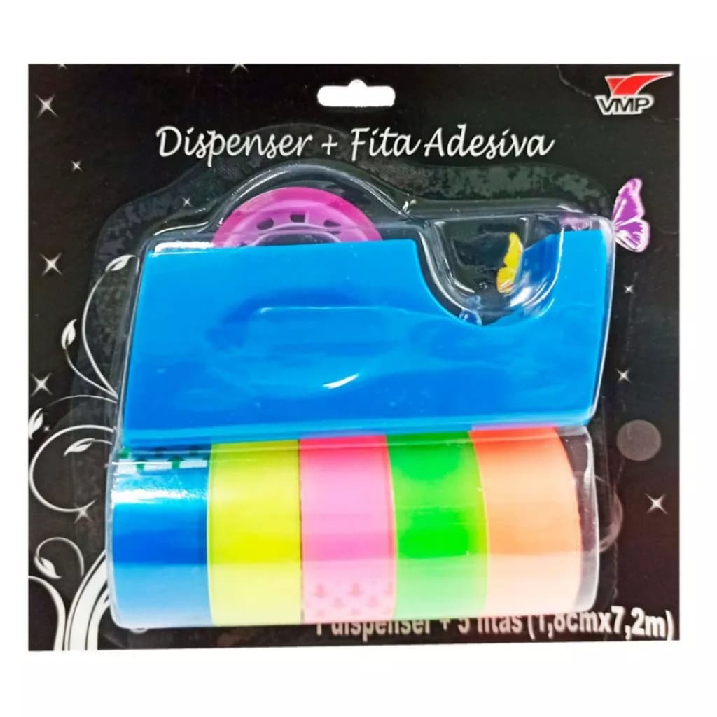 DISPENSER FITA DUREX VMP C/6 FITAS NEON 232.10.99