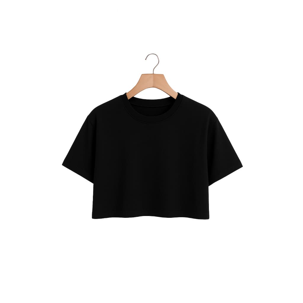 Cropped Basico Camiseta 100% Algodão Lançamento