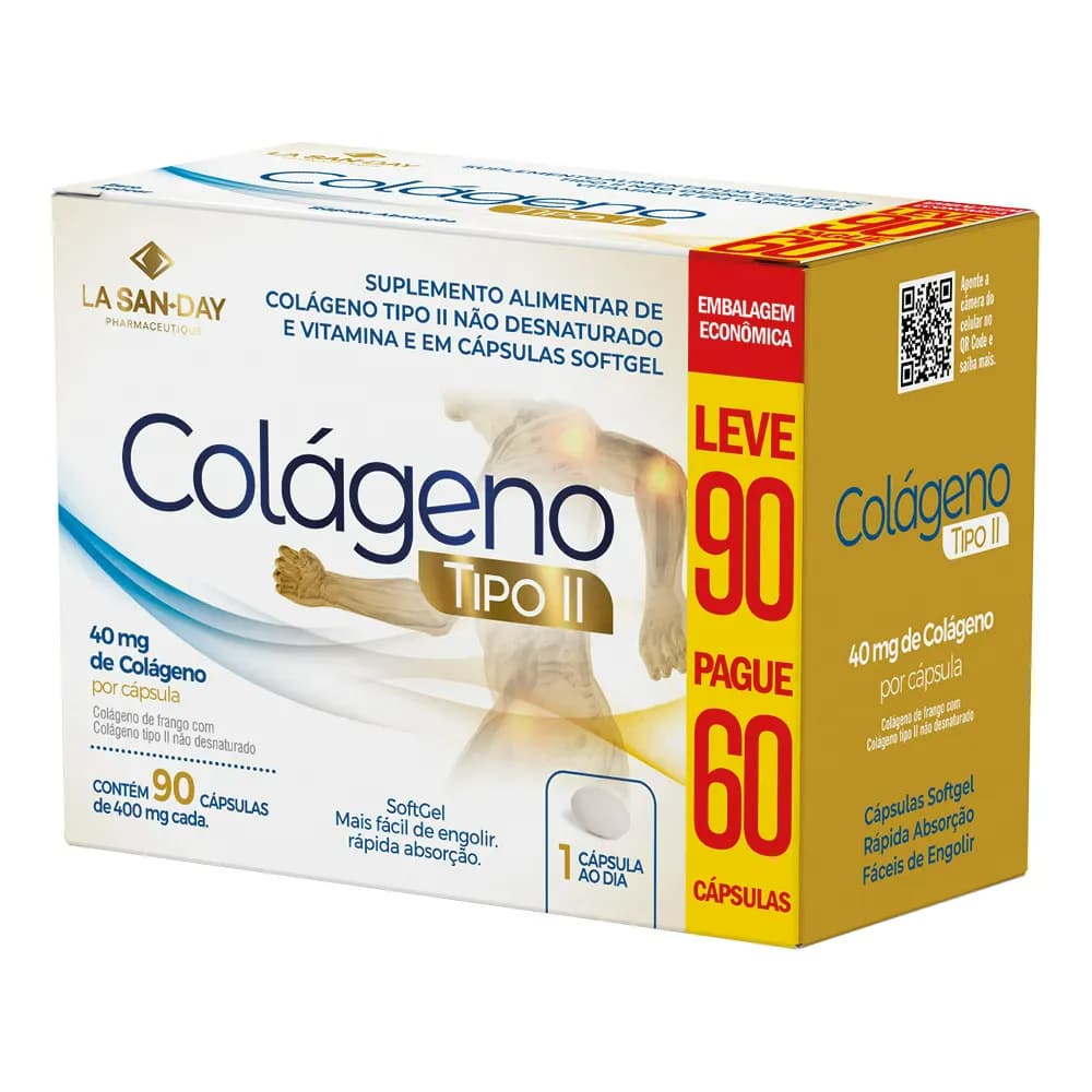 Colágeno Tipo 2 90 Cápsulas - La San-Day