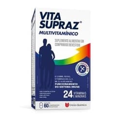 Kit com 2 Vita Supraz Multivitamínico Suplemento Alimentar com 60 comprimidos - União Química
