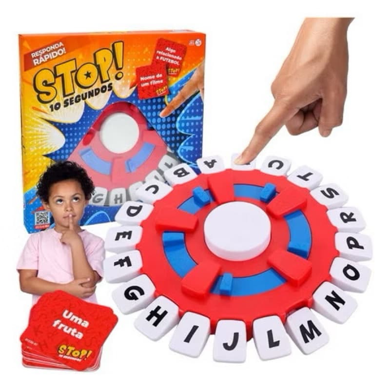 Jogo De Tabuleiro Stop 10 Segundos Diversão Rápida E Educativa Para Toda Família