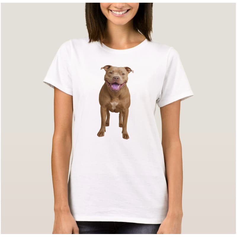 Camiseta Pitbull Lilac Preto Marrom  Branco Mãe Pai de Pet