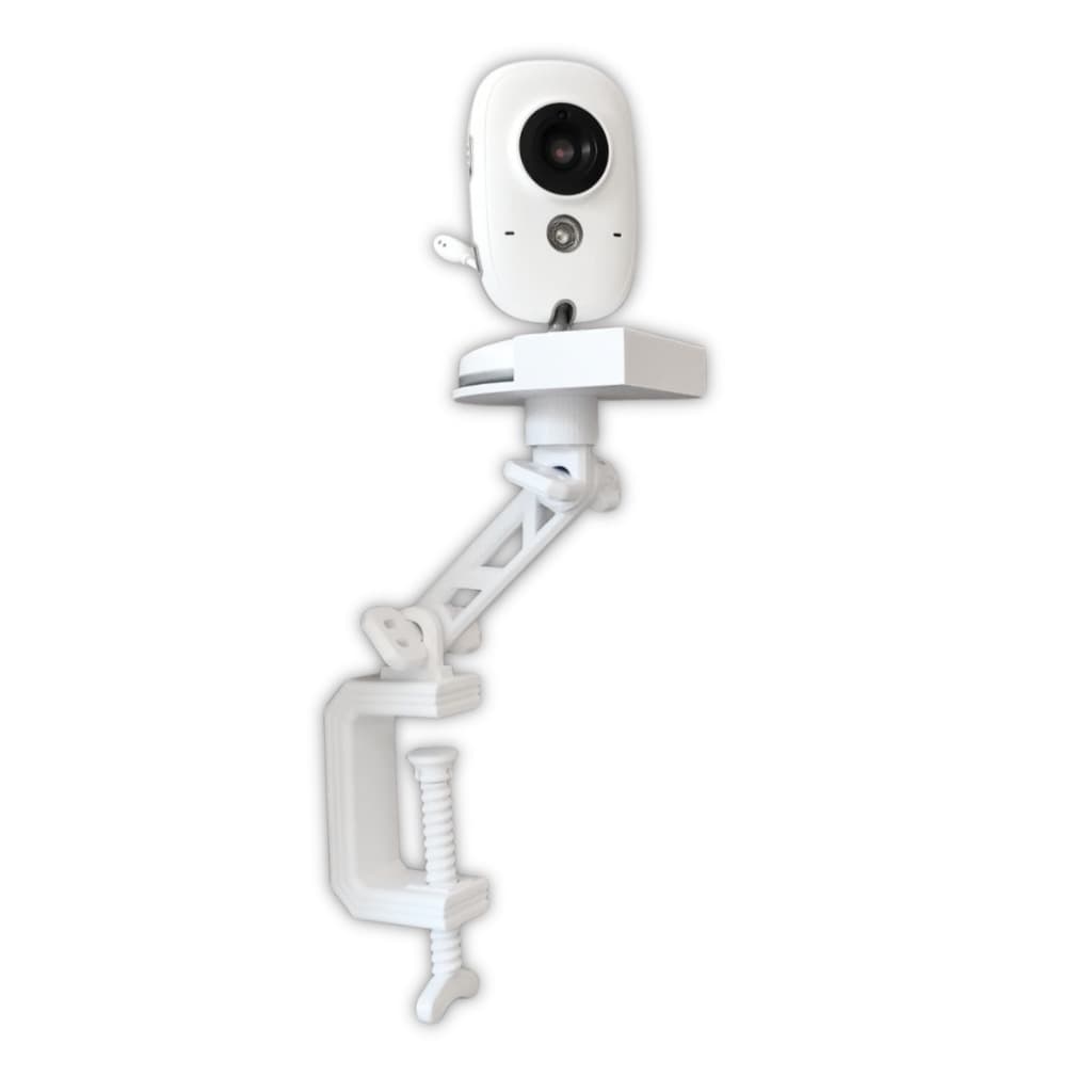 Suporte Baba Eletrônica VB603 Monitor Branco Plug Monitor Flexível Articulado