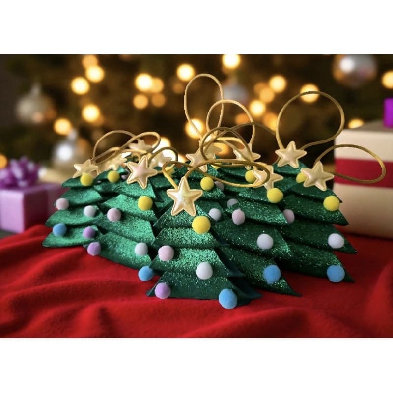 Enfeite de Natal Árvore Natalina kit c/12 UNIDADES