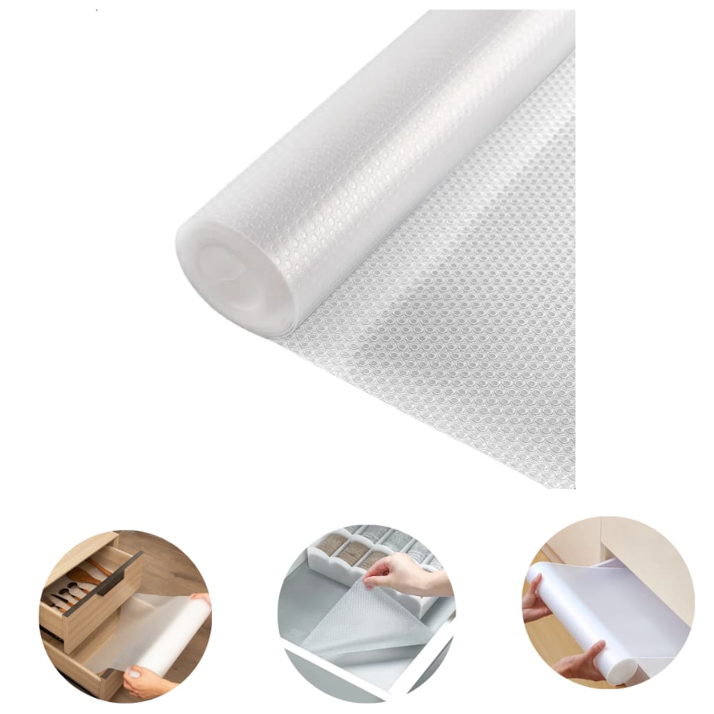 5 Forros Protetor Impermeável Antiderrapante Resistente para Gavetas Armário 33cm x 1,5m Grande
