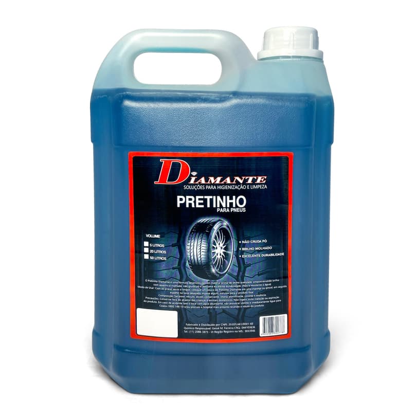 Pretinho Diamante Brilha Pneu 5 Litros Efeito Molhado