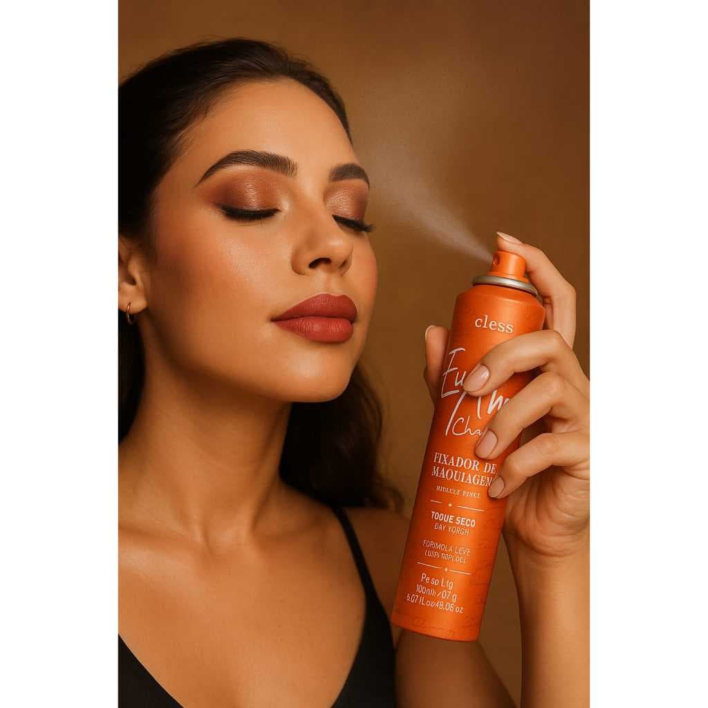 Fixador de Maquiagem Spray Charming Toque Seco 150 ml Prático e Rápido de aplicar