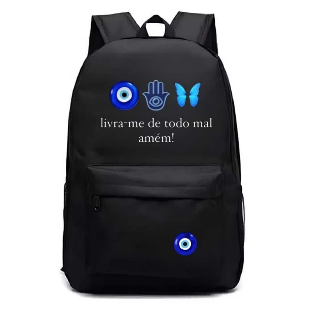Mochila Escola Academia Viagem Dia a Dia Estampada Livra-me Promoção