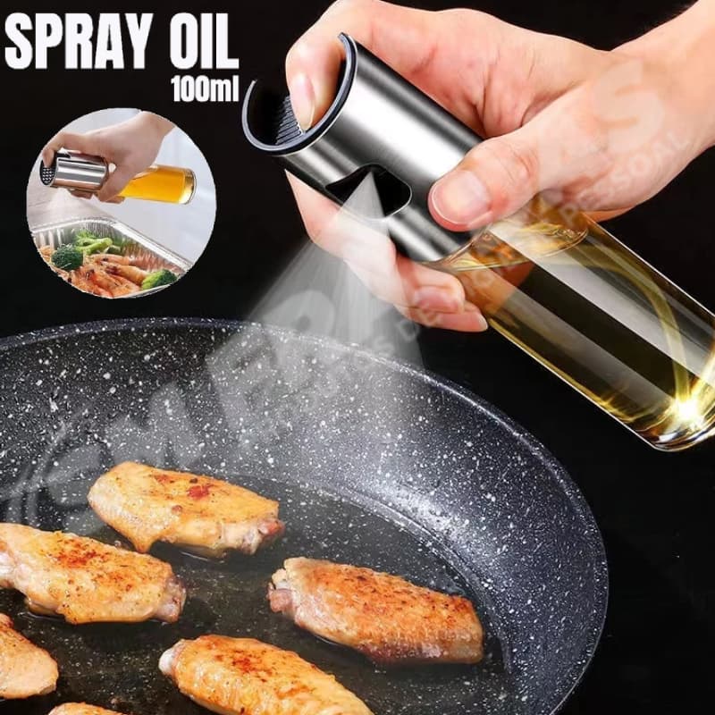Spray Borrifador Pulverizador Azeite Vinagre Oléo Vidro Resistente Casa Cozinha Temperar 100ml
