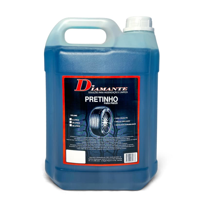 Pretinho Diamante 5 Litros – Brilho e Aspecto de Pneu Molhado
