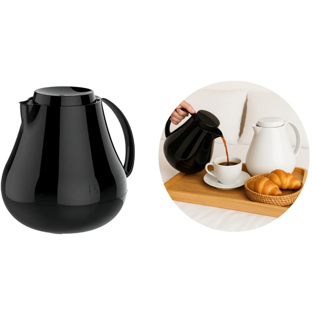 Garrafa Bule Térmico 400ml Com Alça Para Café Chá - Sonetto