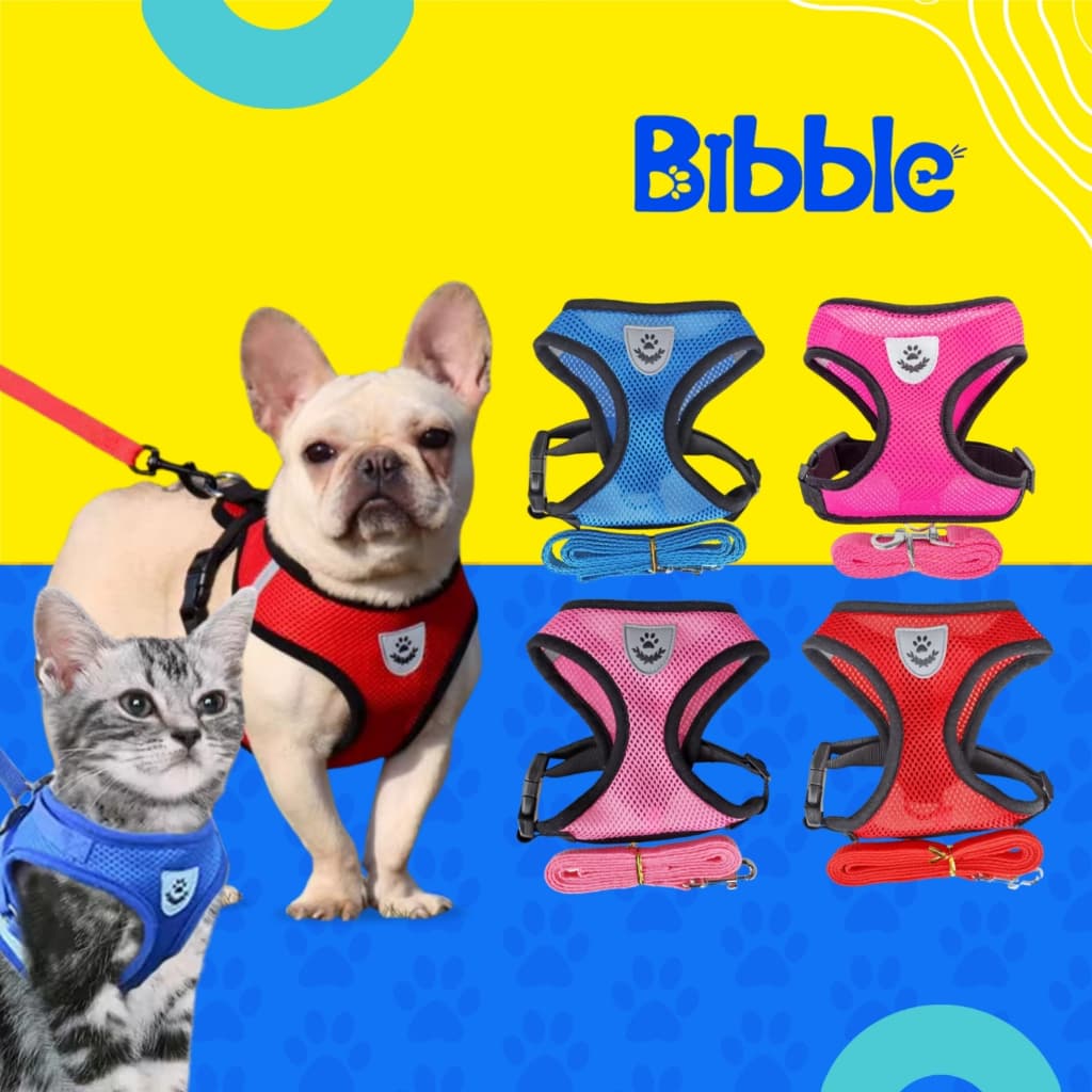 Peitoral com Guia para Cachorro ou Gato – Ajustável, Refletivo e Respirável