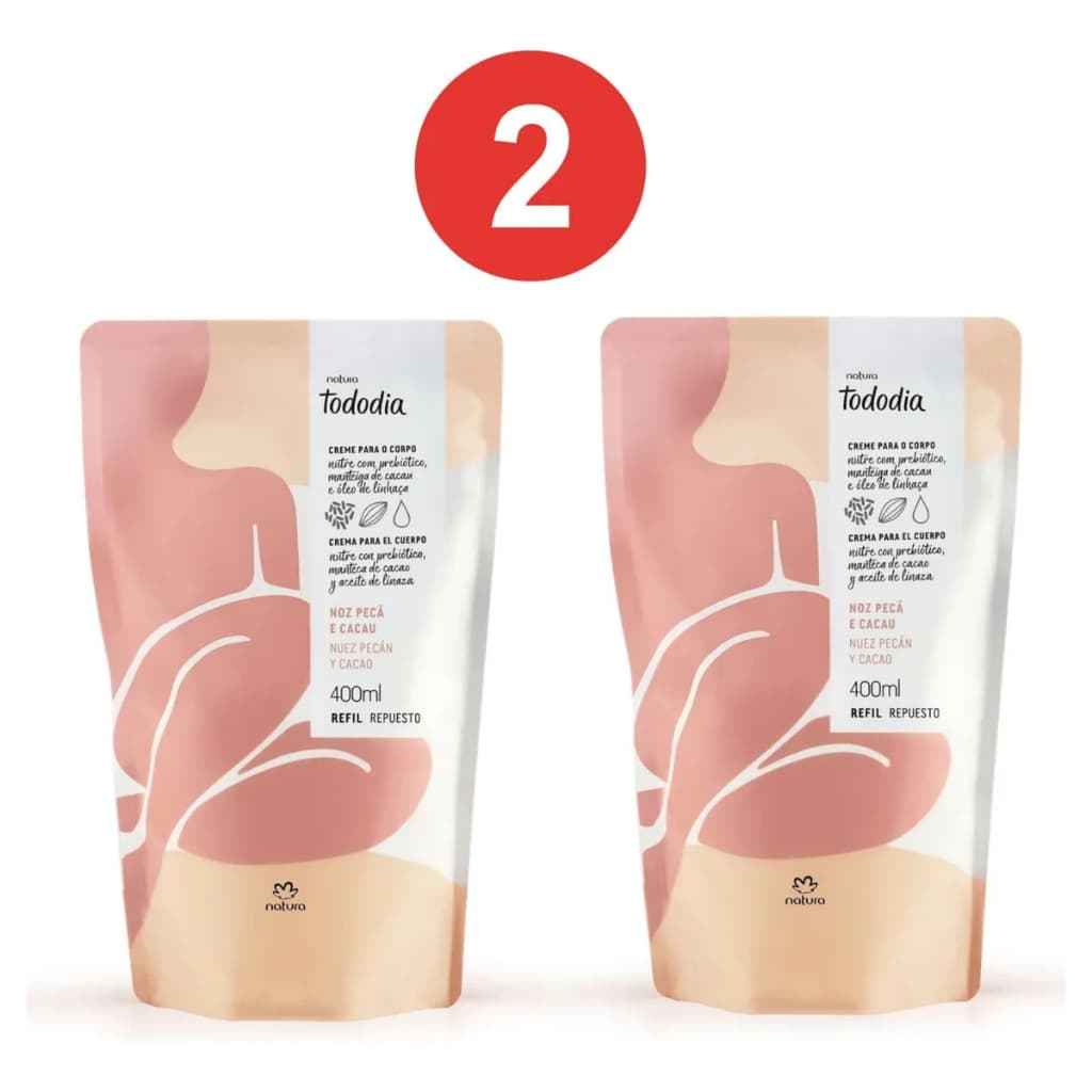 Kit Refil Hidratante Natura Tododia 400 Ml Cada 400 Ml Cada