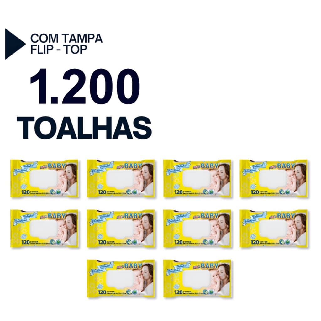 Kit 1200 Toalhinhas Umedecidas Use It Premium Lenços Revenda Barato