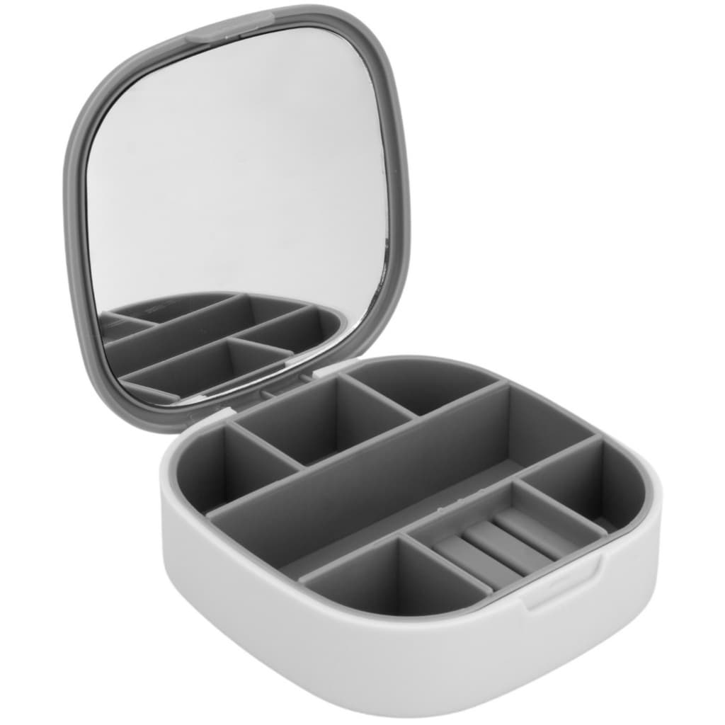 Porta Joias Portátil Mini Organizador Brincos Bijuterias Colares Anéis