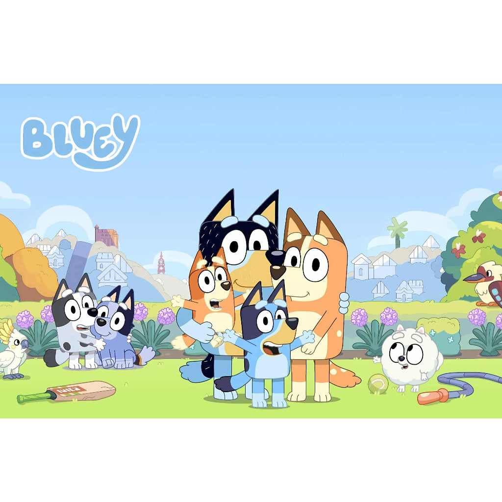 Painel festa decorativo aniversario só um bolinho cachorro dog pompom amigo fofinhos bluey