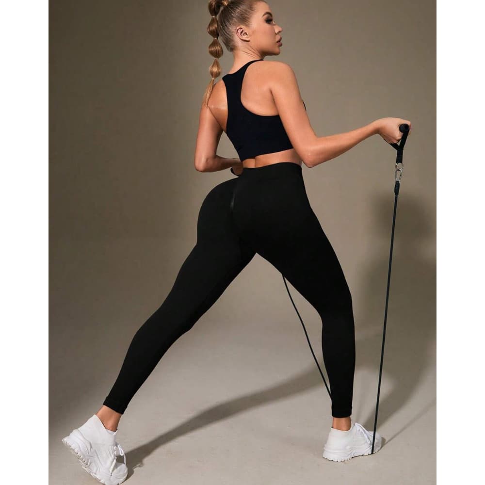 Legging Academia Zero Transparência Levanta Bumbum Cintura Alta Legging Feminina