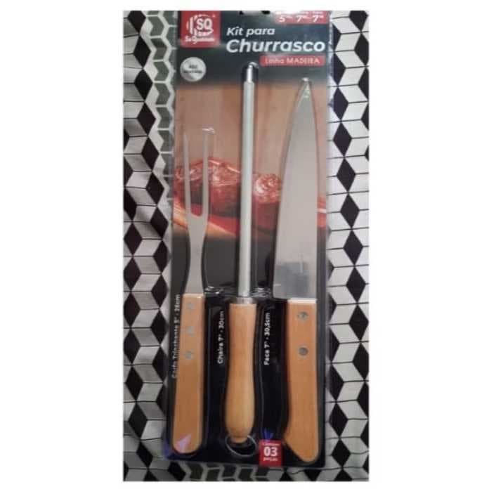 Conjunto Churrasco 3 Peças