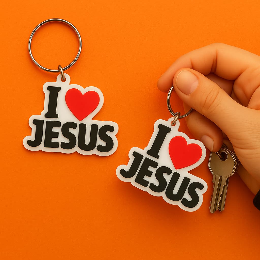 Chaveiro Lembrancinha Jesus te amo presentes mimos igreja