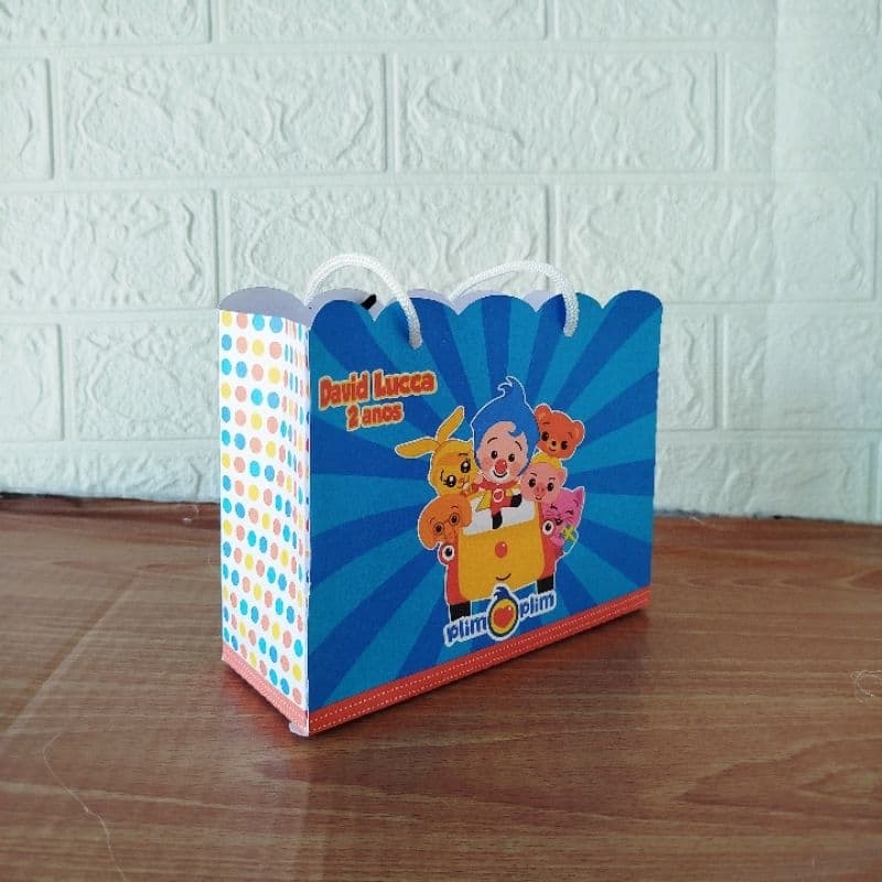 Sacolinha Personalizada Lembrancinha Palhaço Herói Plim Plim- Pegue Monte