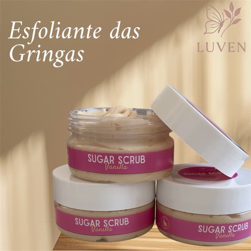 🌸 Glow Sugar Scrub – Esfoliante Corporal Premium- Vanilla