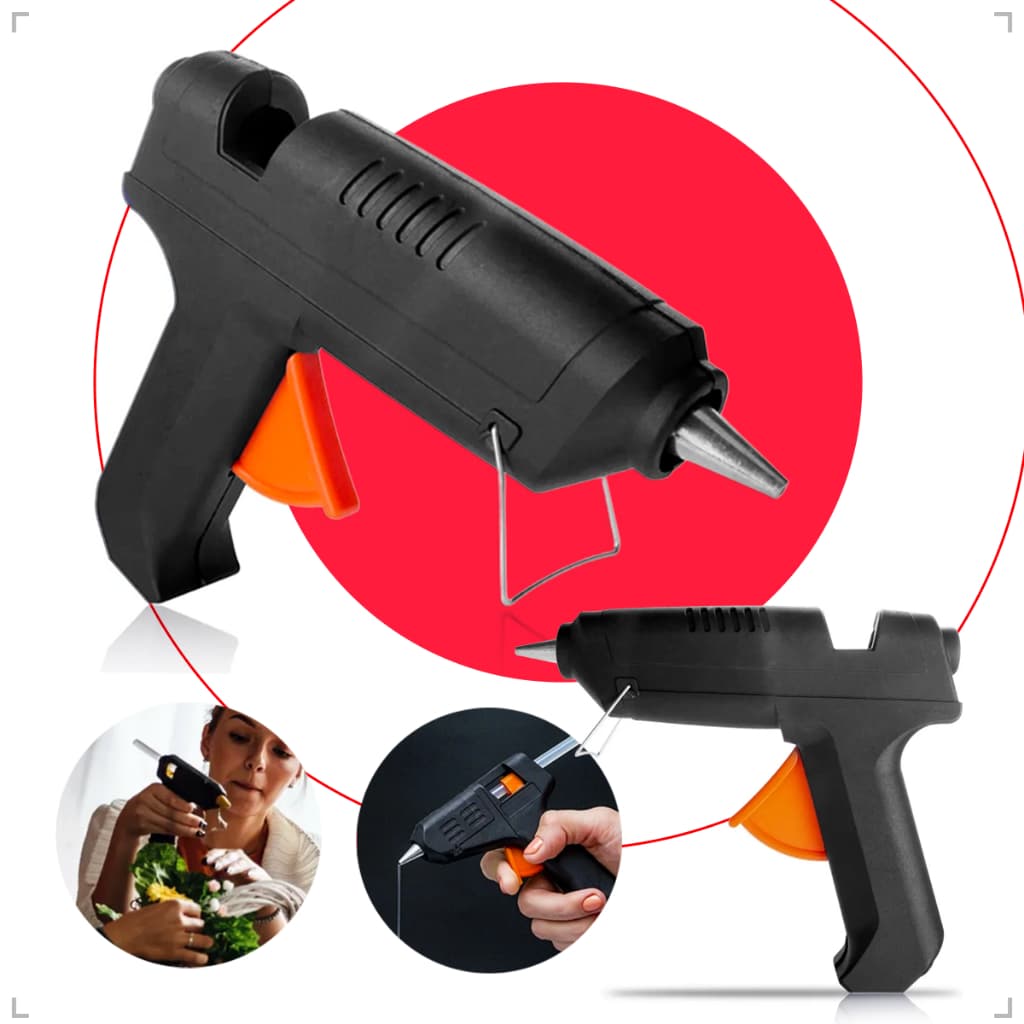 Pistola de Cola Quente Bastão Aplicador Profissional Bivolt 20w - Montones