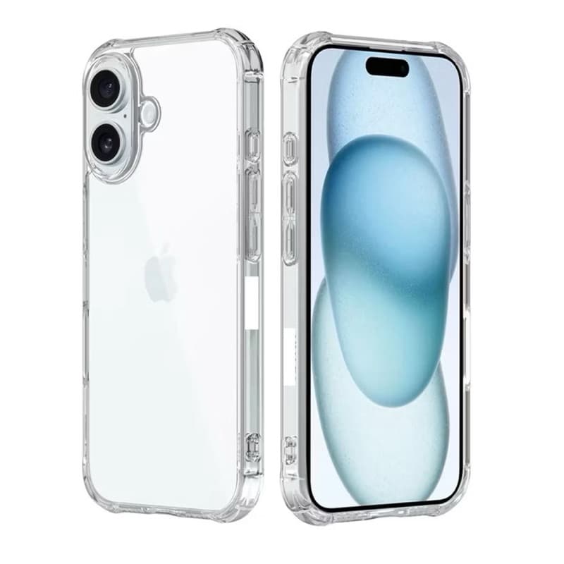 Kit Capa Transparente TPU + Película 3D Vidro Temperado iPhone 16/16Pro/ 16ProMax / 16e 17 /17pro Proteção Completa