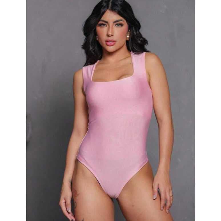 Body Decote Quadrado sem manga nova tendência do verão