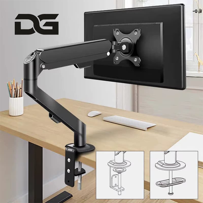 Suporte Monitor Portatil Articulado Braço Articulado Ajuste Altura Para Tv Monitor De 17 Até 30 U1