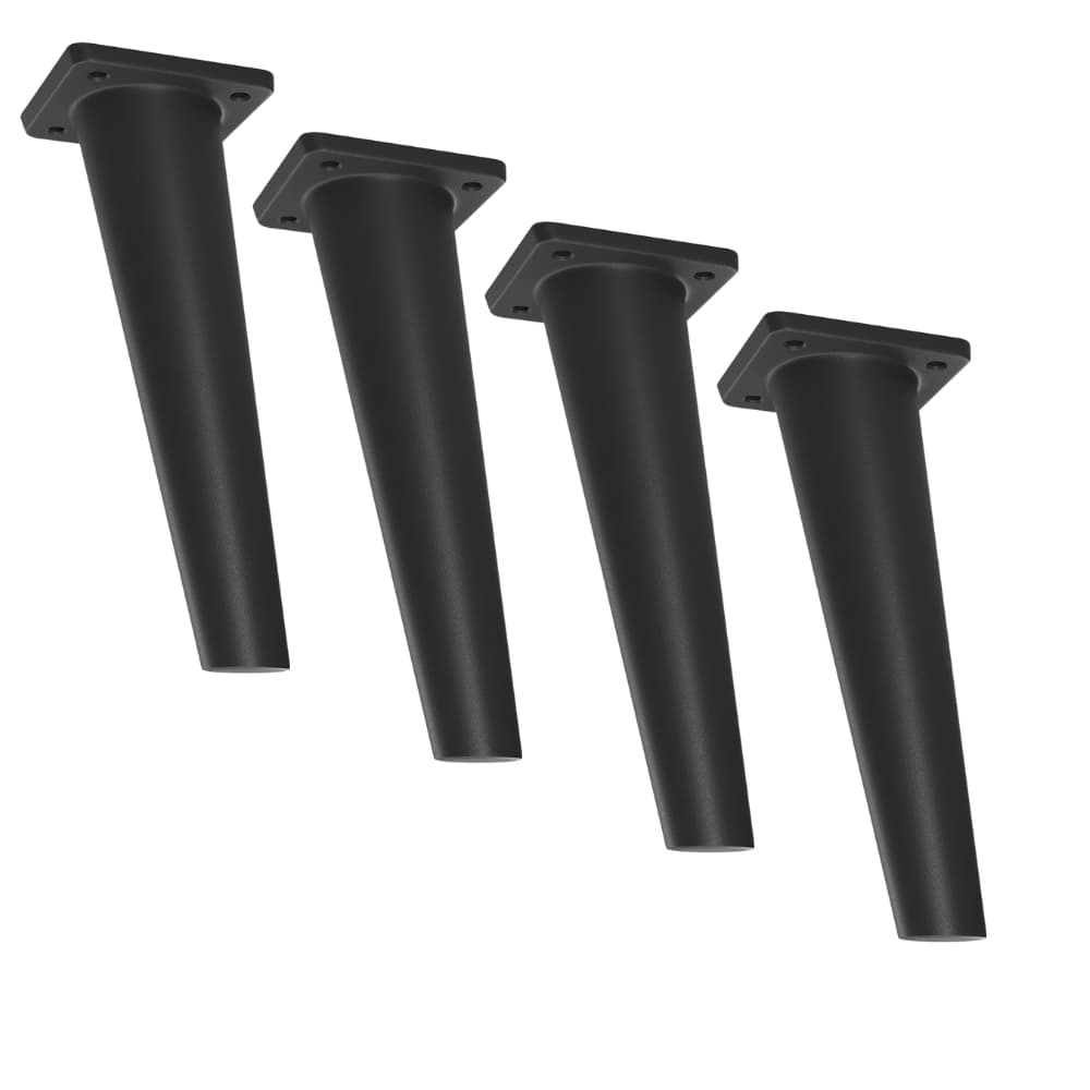 Kit 4 Pés de Plástico para Sofá e Armário – Estilo Retrô, Diversas Cores