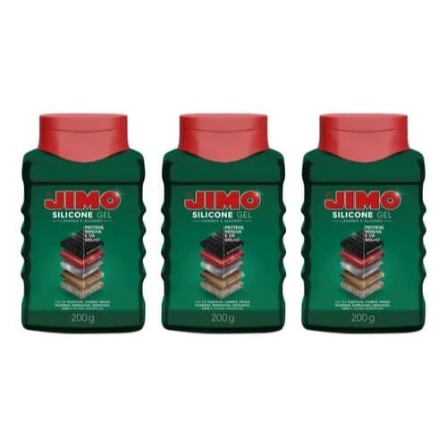 Kit 3 Jimo Silicone Gel 200g Lavanda Protege Renova Brilho