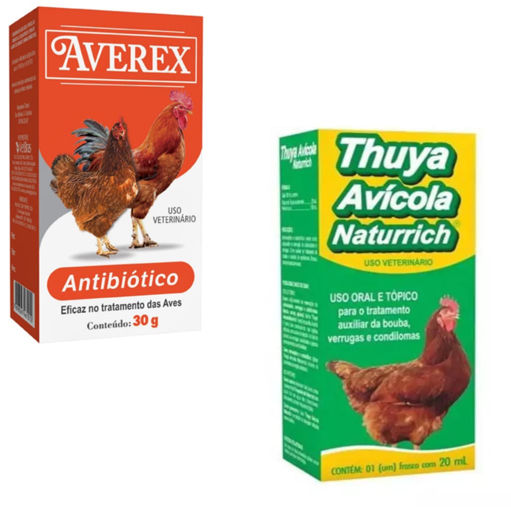Thuya Avicola+antibiotico Passarinho Galinha Canario Pato