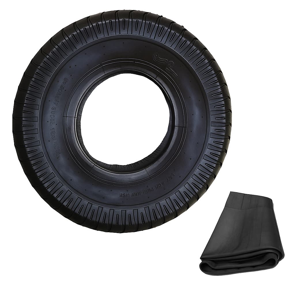 Kit Completo Pneu 400-8 com Câmara Carrinho de Mão Reforçado