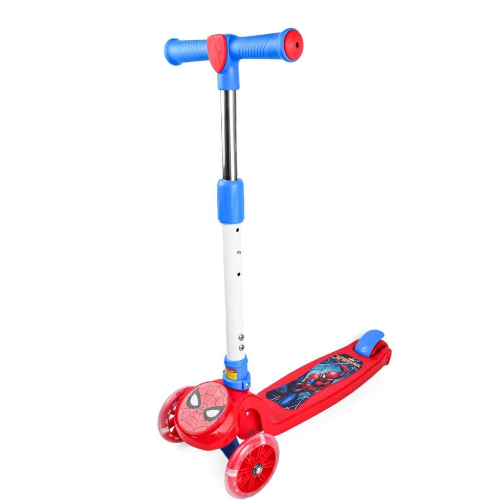 Patinete Spider Man 3 Rodas 3D com led - BBR