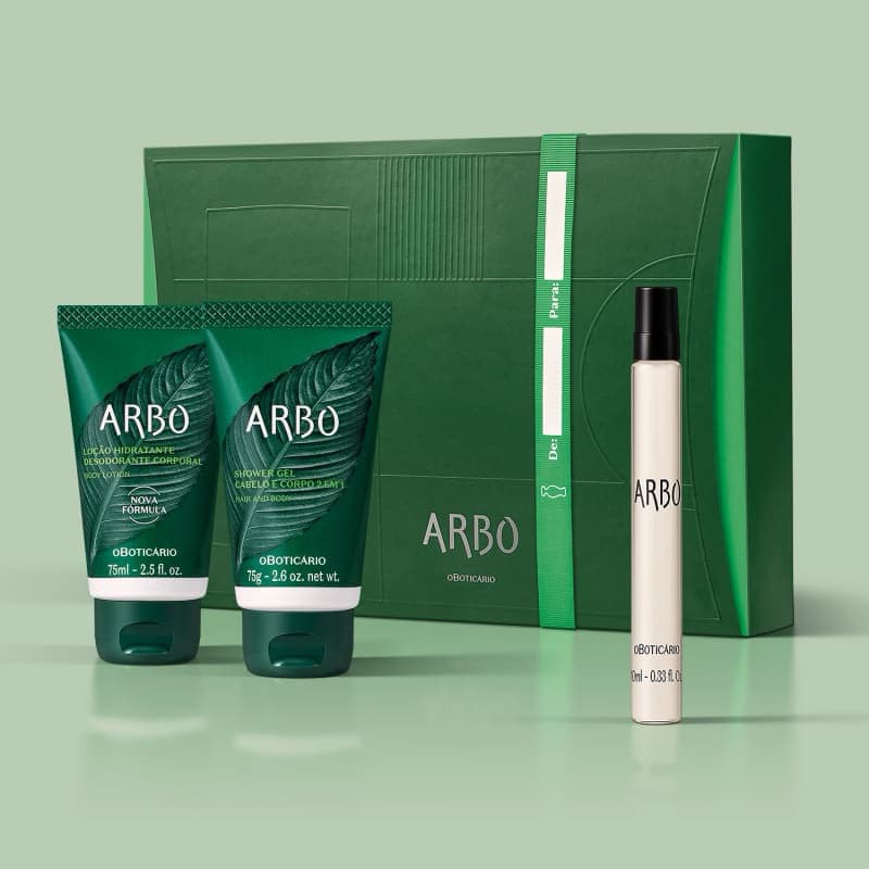 Kit Arbo Hidratante + Gel 75g + Perfume 10ml Entrega imediata