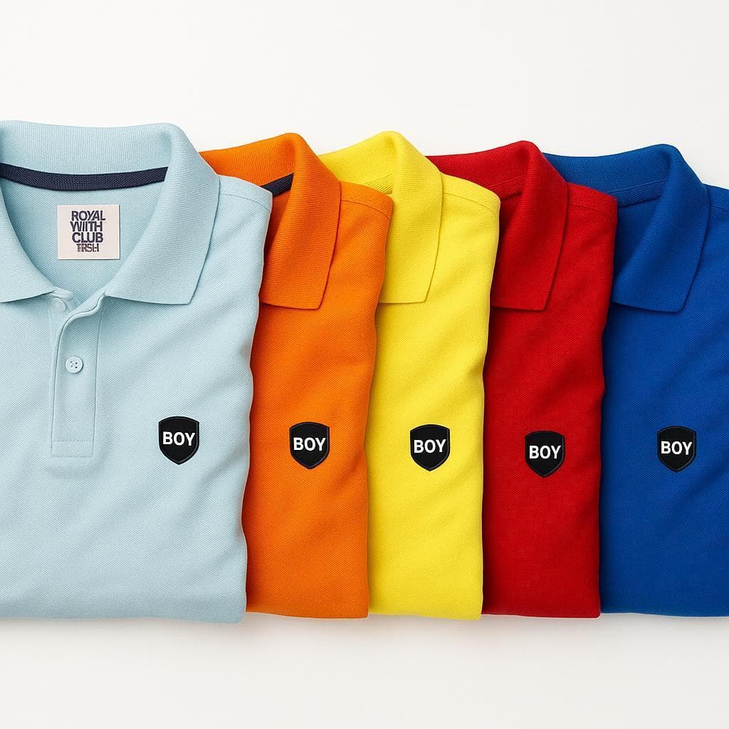 Kit 3 Blusas Polo Menino Manga Curta Infantil