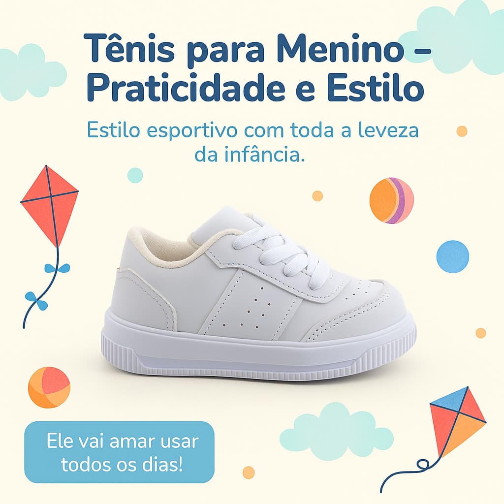 Tênis Infantil Masculino Baby Casual Escolar Oferta Exclusiva - Pronta Entrega!