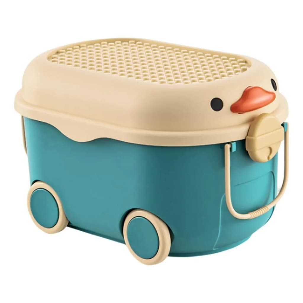 Organizador de Brinquedos Topamix Patinho Verde 33cm