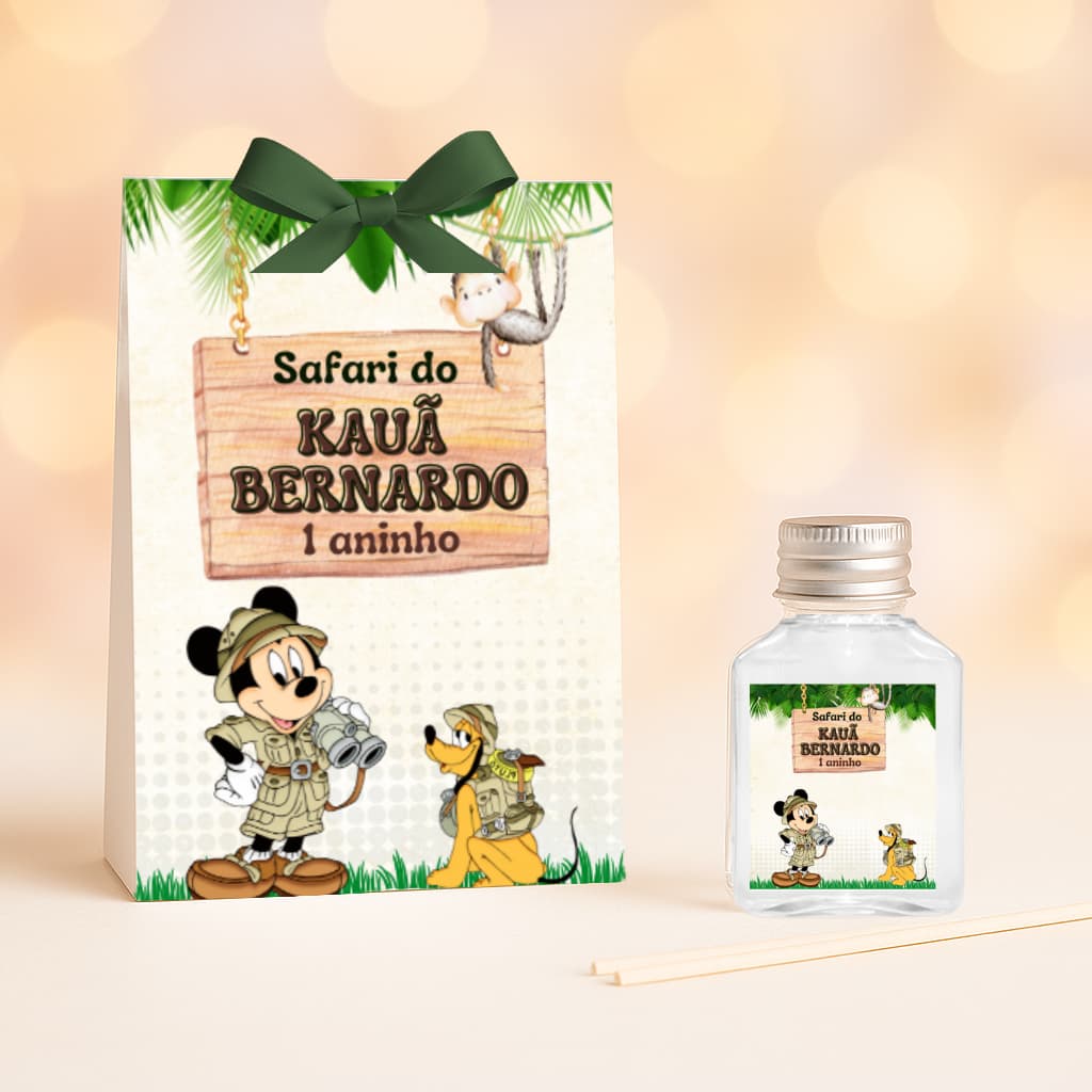 Mickey Safari  Lembrancinha Aromatizador