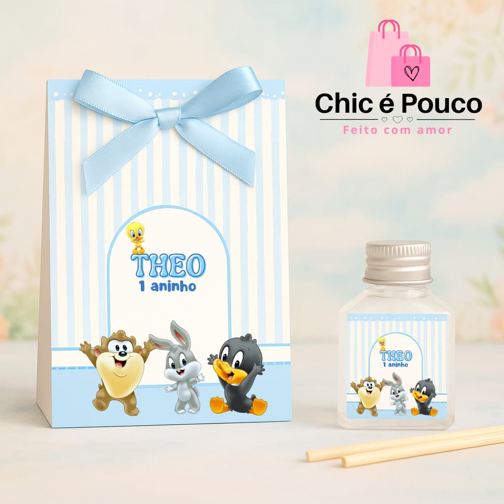 Lembrancinha Aromatizador Looney Tunes / aniversario / Chá de bebê / Chá fraldas / Maternidade